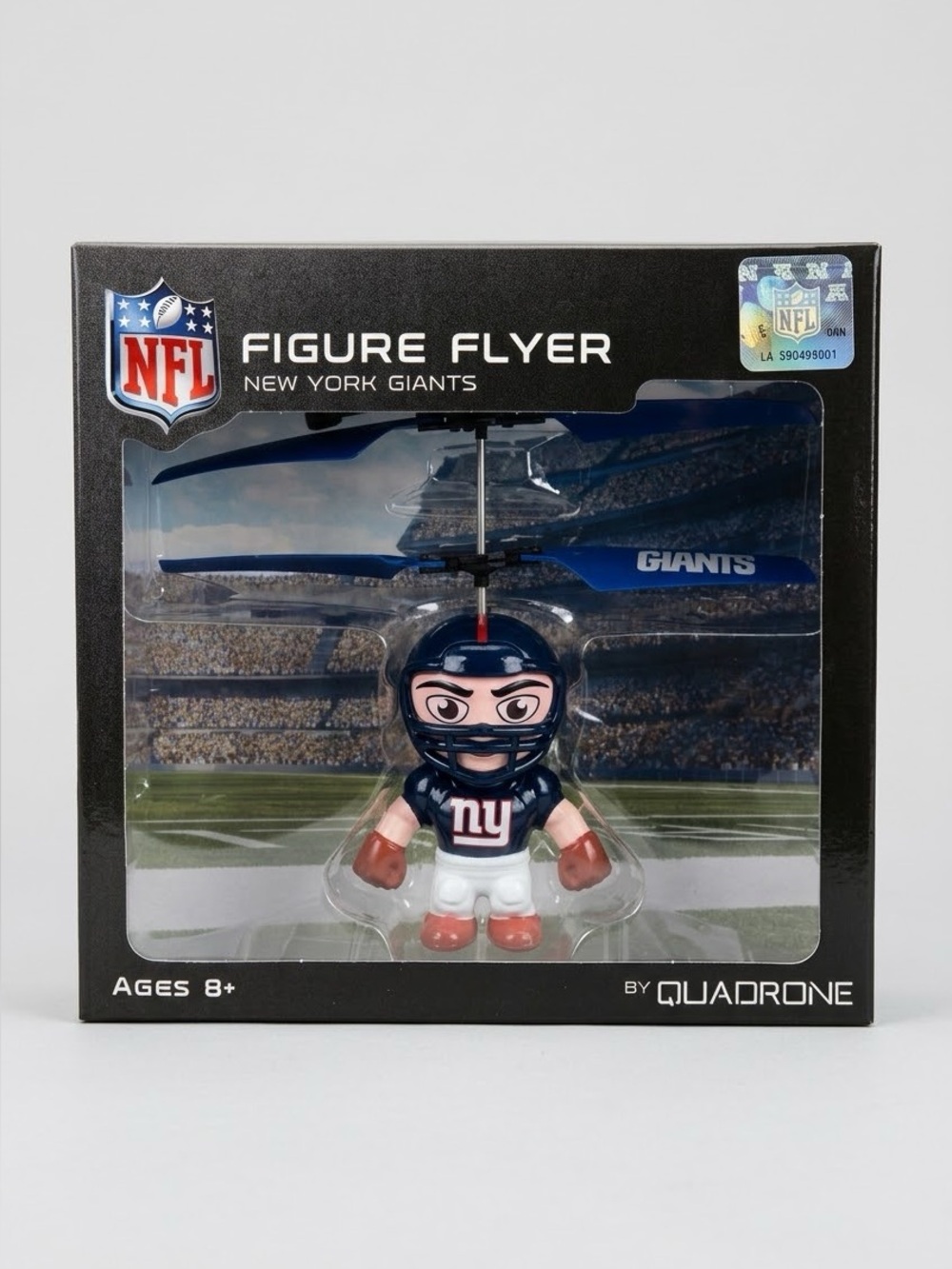 NIB NFL New York Giants Figure Flyer Flying Toy Infrared Sensor Helicopter